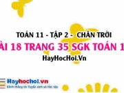 Bài 18 trang 35 Toán 11 tập 2 Chân trời sáng tạo